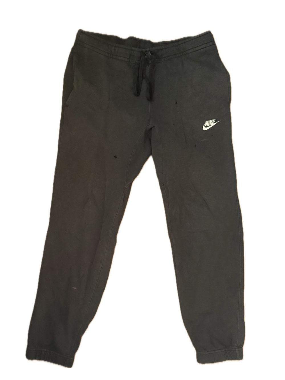 Nike Black Fleece Jogger Sweatpants – Men's Medium (M) – Embroidered Swoosh